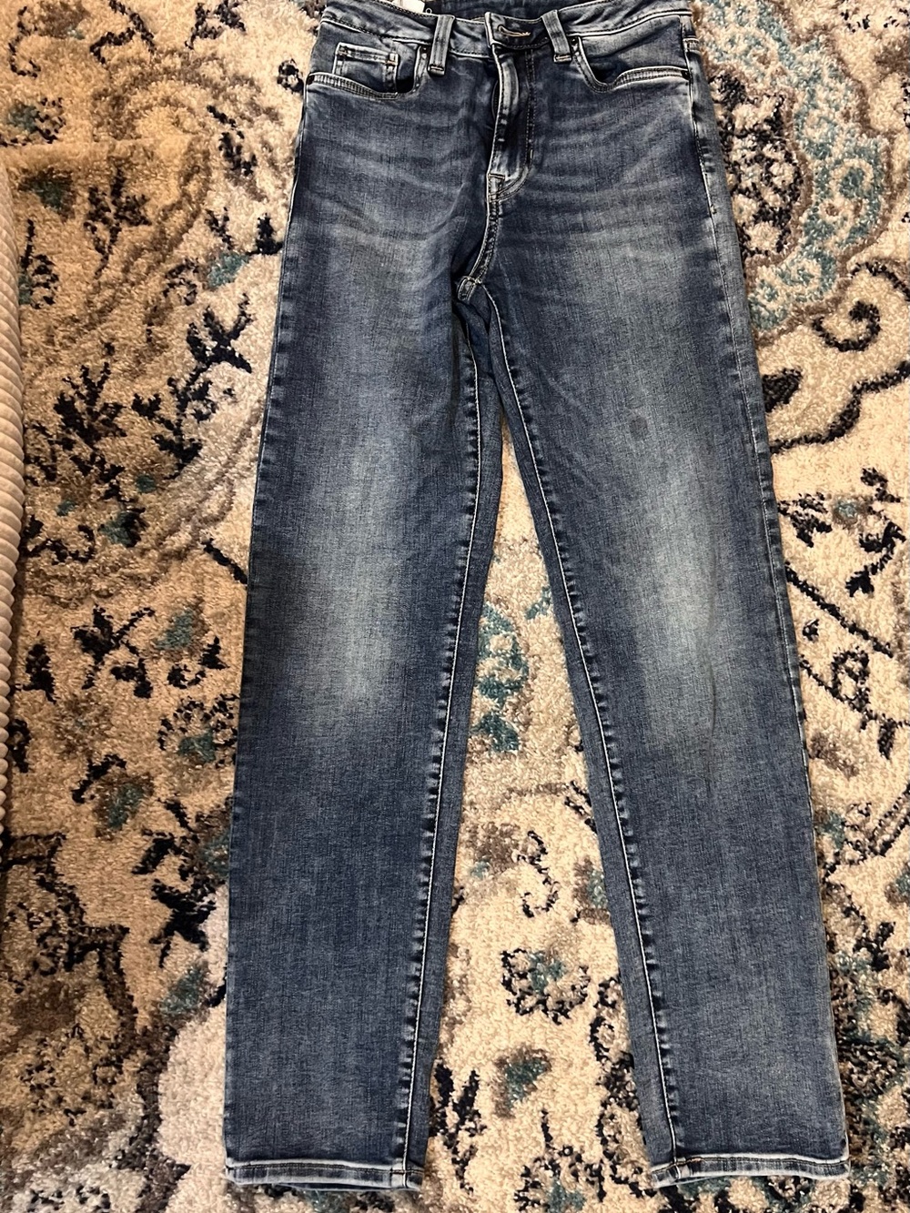 Buffalo David Bitton Women's Straight Leg Jeans - Washed Blue High Rise Straight